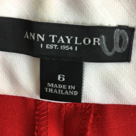 Ann Taylor Red Slacks - Picture 4 of 4